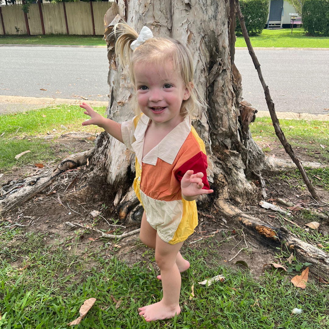 Candy Short Sleeve Romper