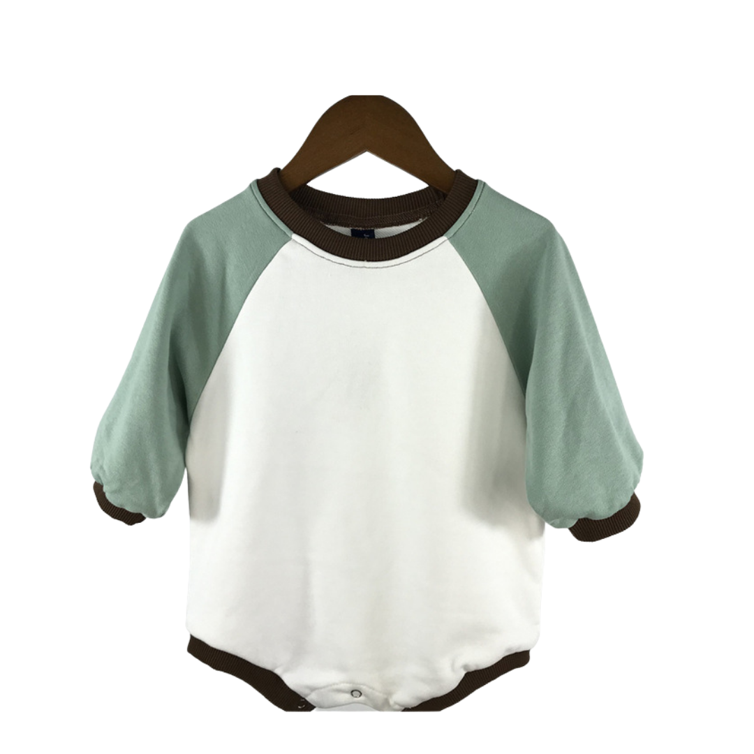 Raglan Sleeve Colour Block Romper