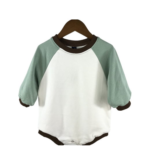 Raglan Sleeve Colour Block Romper