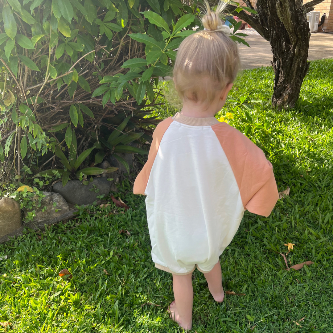 Raglan Sleeve Colour Block Romper