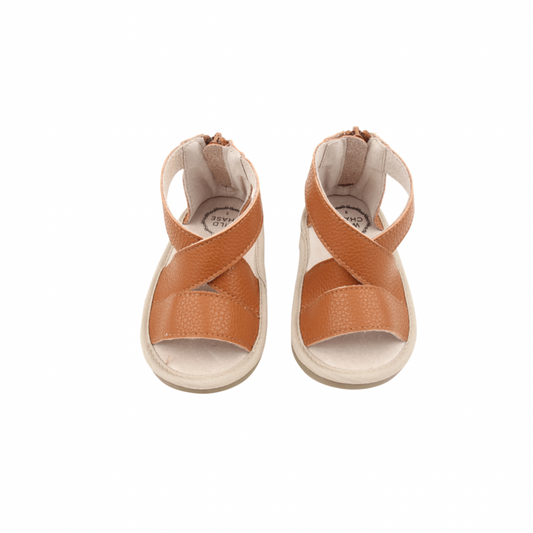 Luxe Leather Sandals- Tan