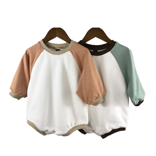 Raglan Sleeve Colour Block Romper
