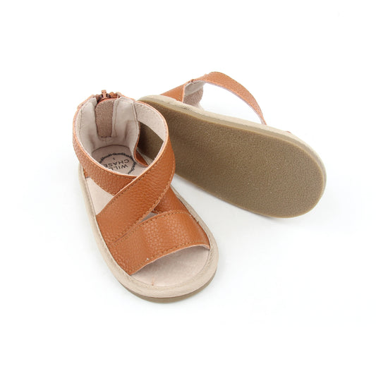 Luxe Leather Sandals- Tan